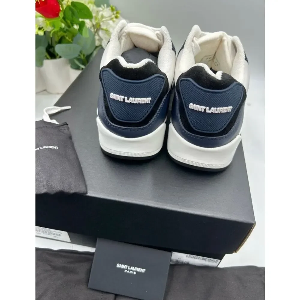 Men's Saint Laurent bump color block suede/leather sneakers size 43 made Italy - Picture 7 of 10